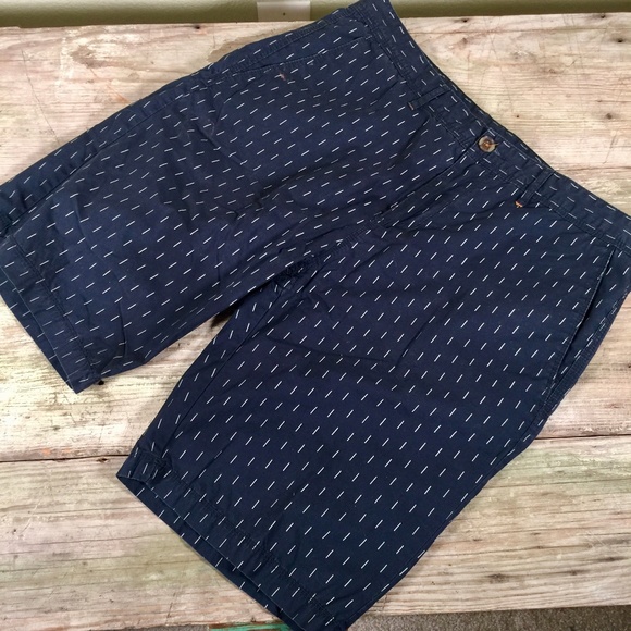 WRK Materials Co NY Other - WRK Materials Co navy dash print shorts 34 waist